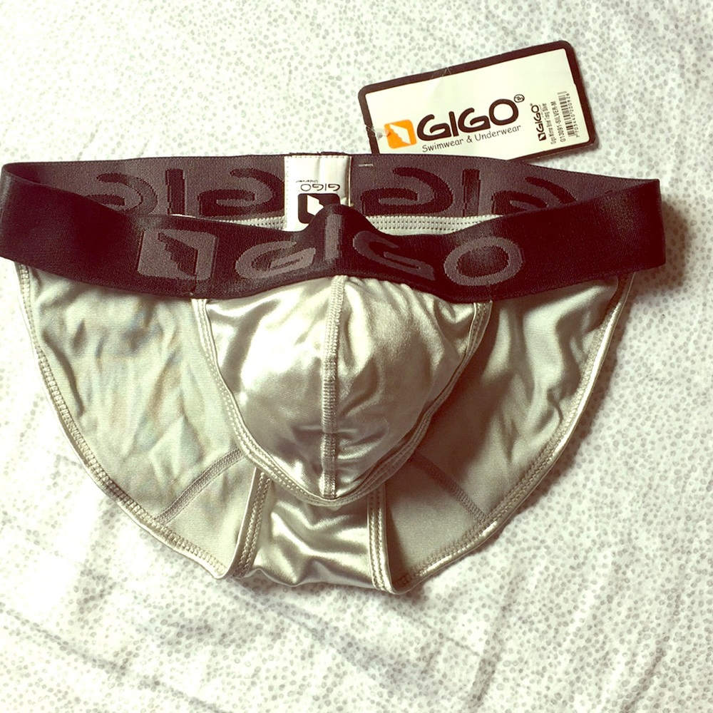 Silver shiny underwear